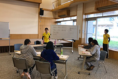 日本入国後の研修施設での講習